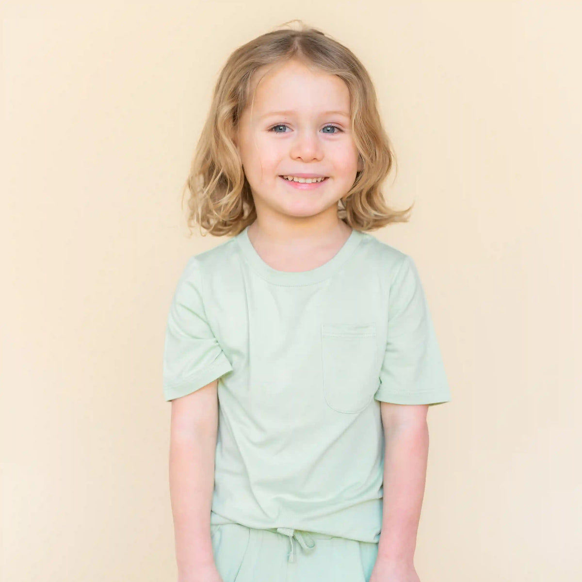 Toddler Crew Neck Tee in Basil
