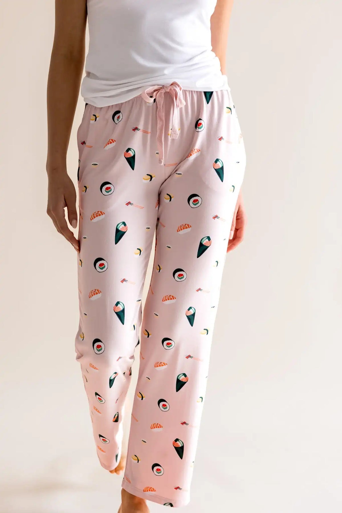 Women's Lounge Pants in Blush Sushi