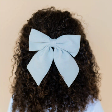 Large Alligator Clip Bow in Breeze