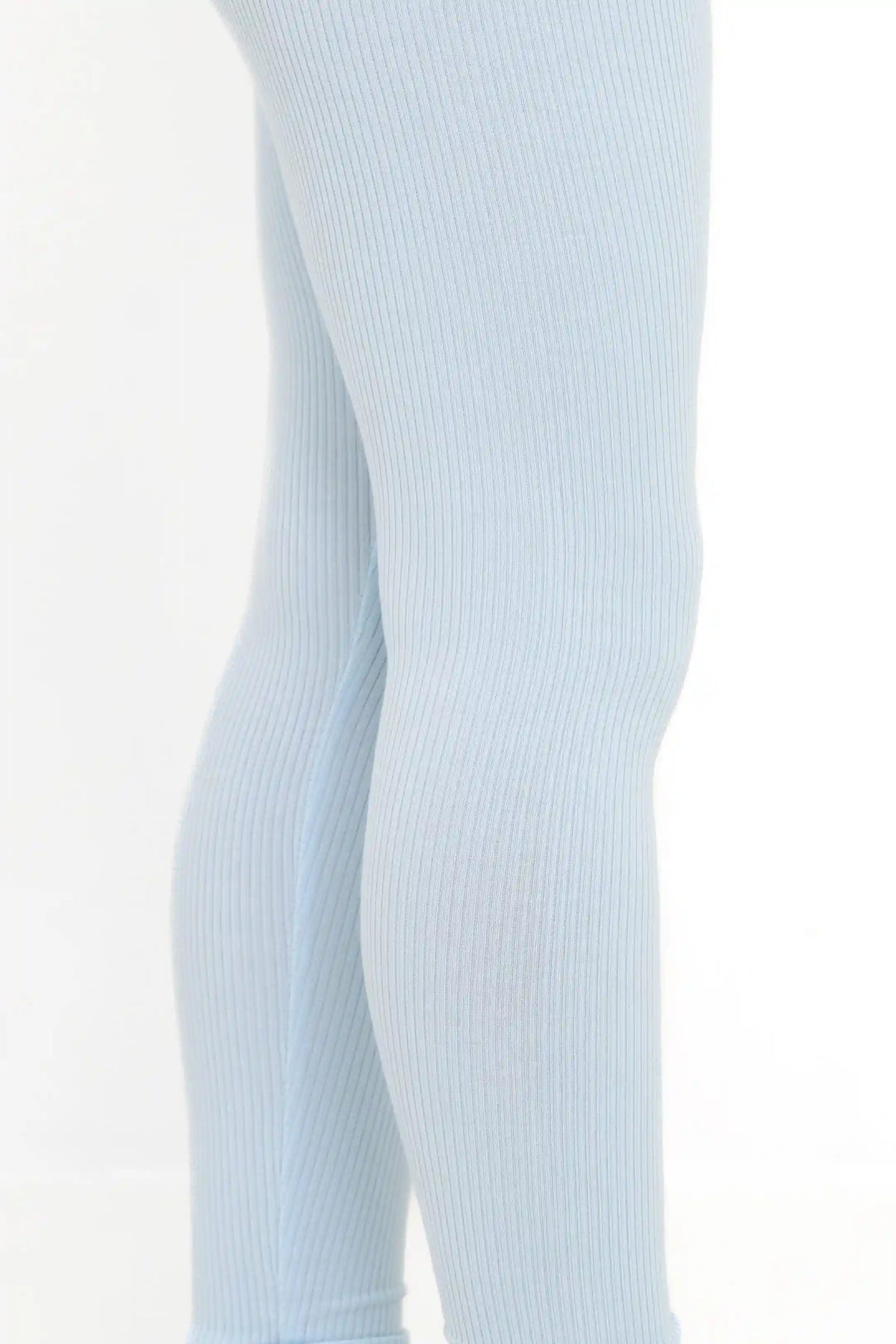 Ribbed Leggings in Breeze