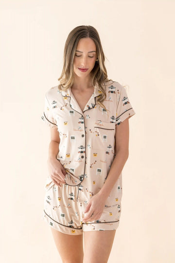 Women's Short Sleeve Pajama Set in Gilmore Girls