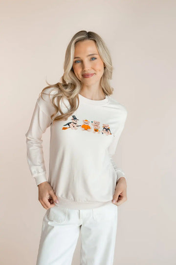 Women's Sweatshirt in Halloween Teddy