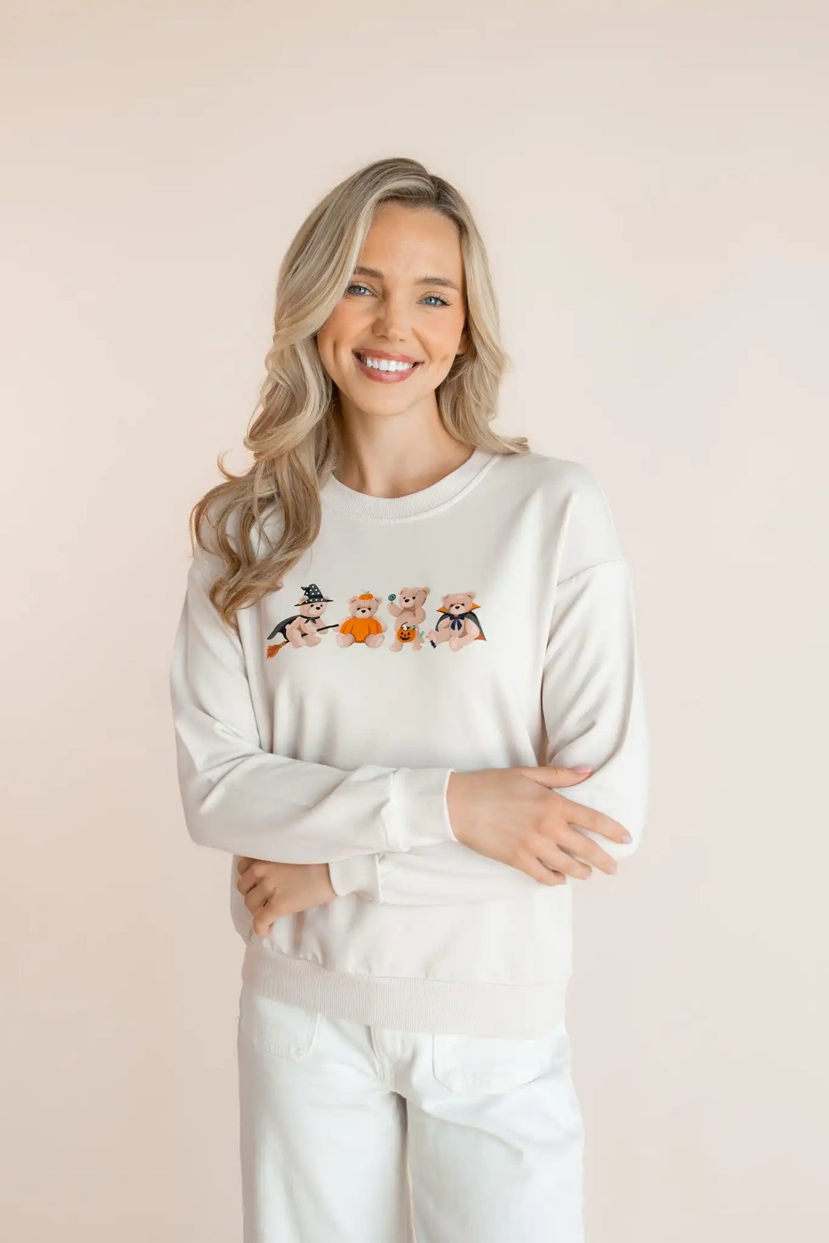 Women's Sweatshirt in Halloween Teddy