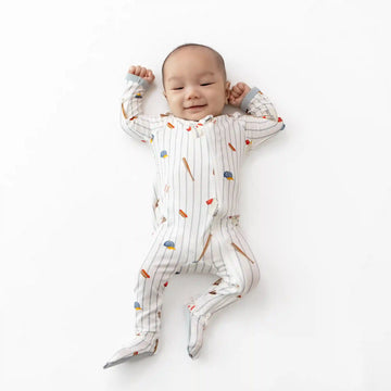 Zippered Footie in Home Run