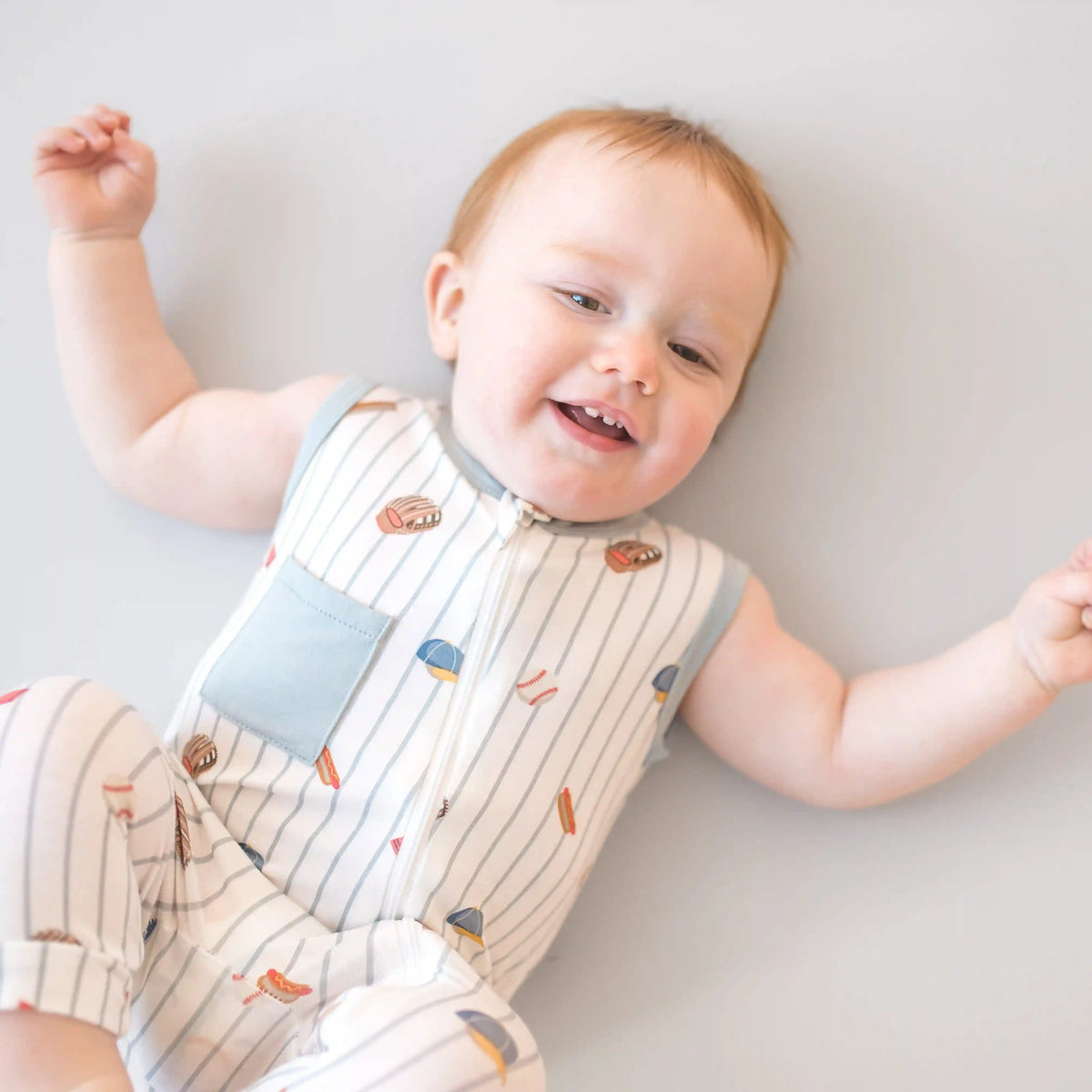 Zippered Sleeveless Romper in Home Run