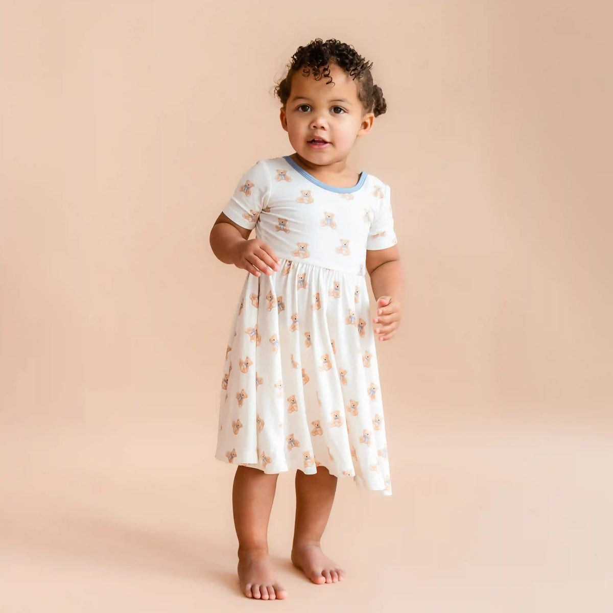 Twirl Dress in Teddy Bear