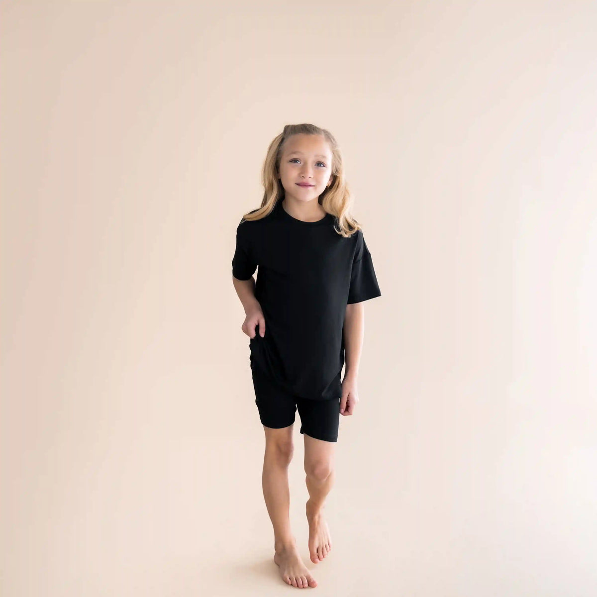 Toddler Biker Short Set in Midnight