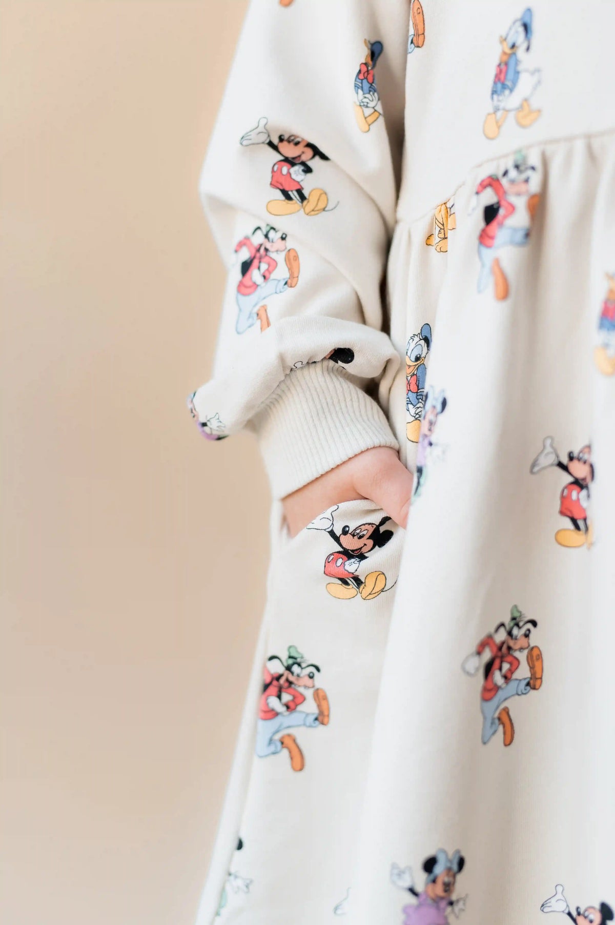 Long Sleeve Skater Dress in Mickey Mouse and Friends