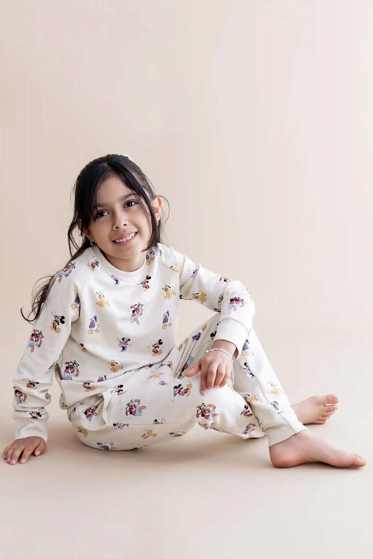 Long Sleeve Jogger Set in Mickey Mouse and Friends