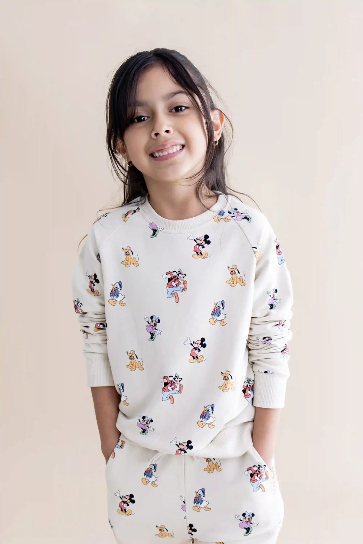 Long Sleeve Jogger Set in Mickey Mouse and Friends