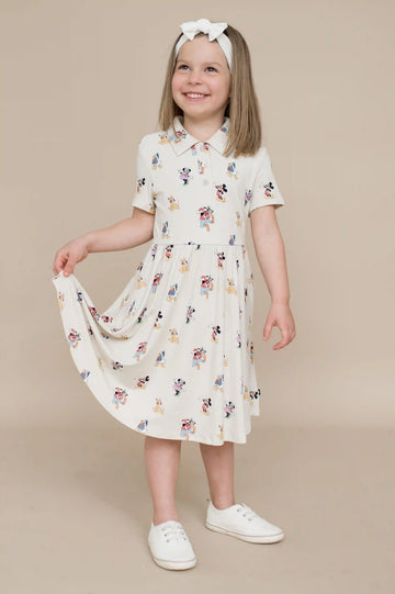 Polo Dress in Mickey Mouse and Friends