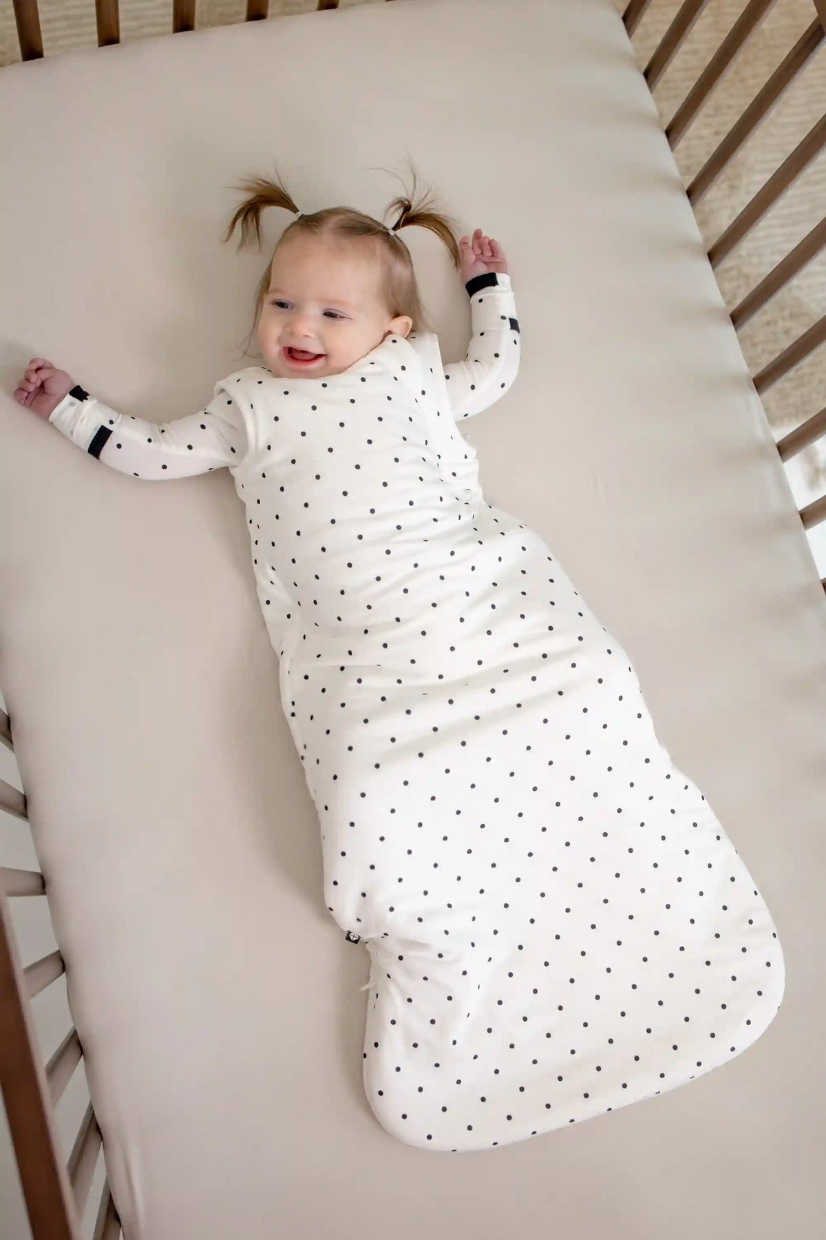 Sleep Bag in Midnight Polka Dot 1.0