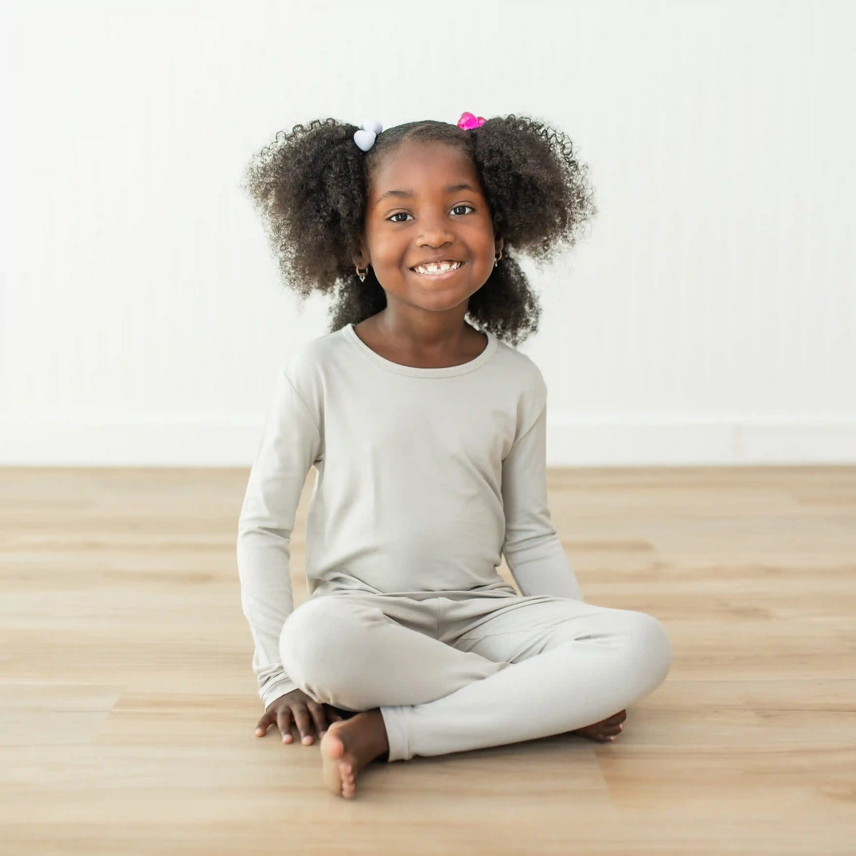 Long Sleeve Pajamas in Oat