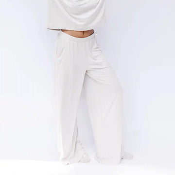 Women's Wide Leg Pant in Oat