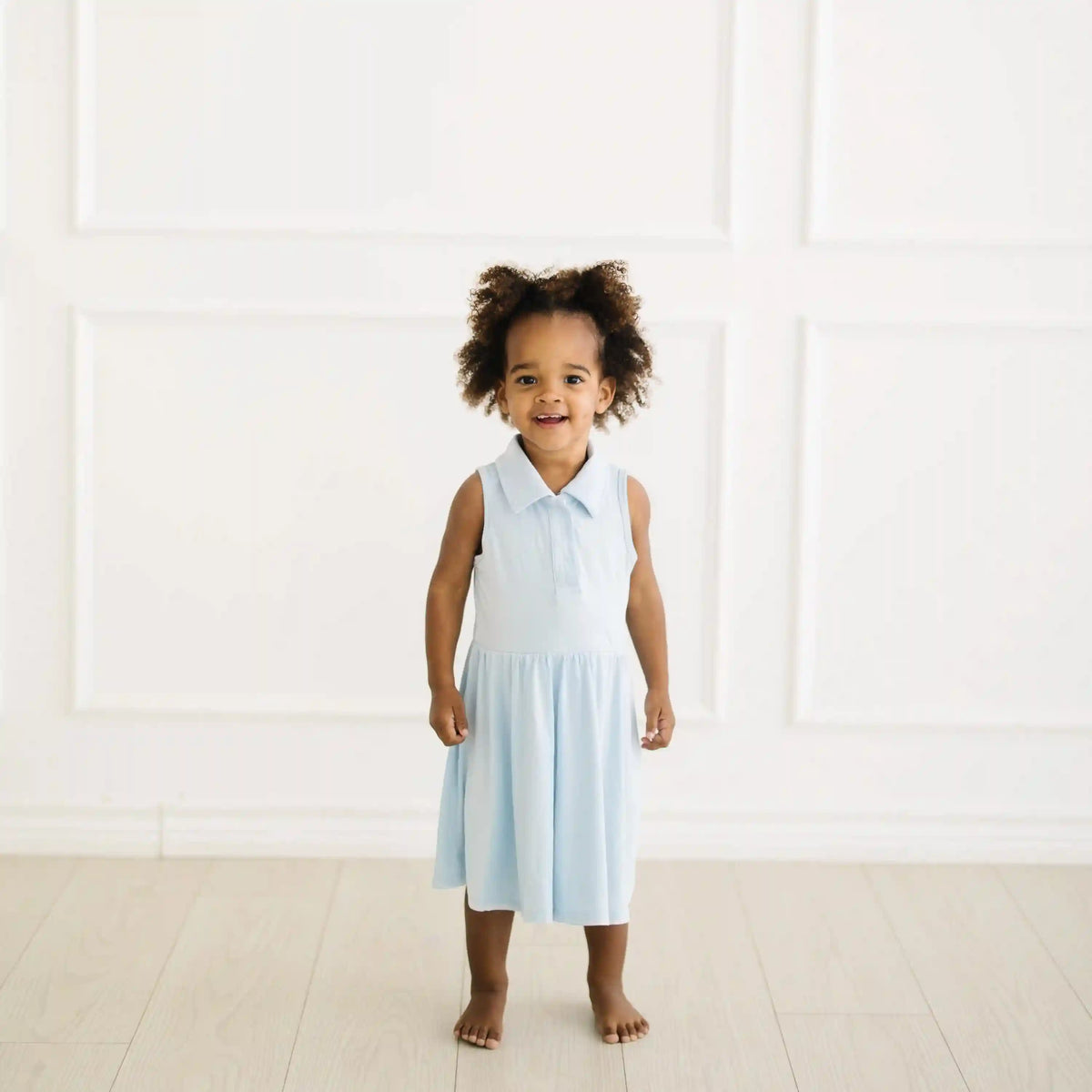 Polo Bodysuit Dress in Breeze
