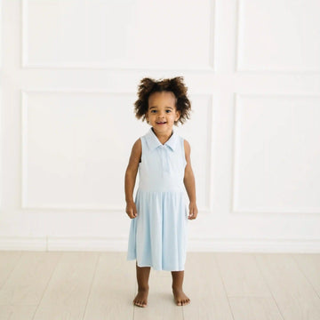 Polo Bodysuit Dress in Breeze