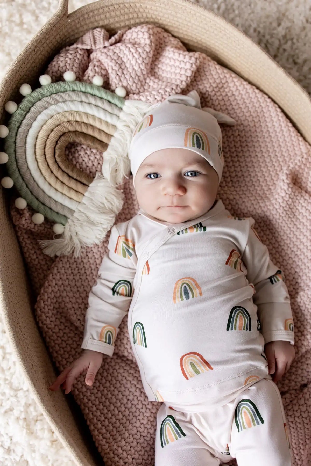 Take Me Home Set with Cap in Retro Rainbow