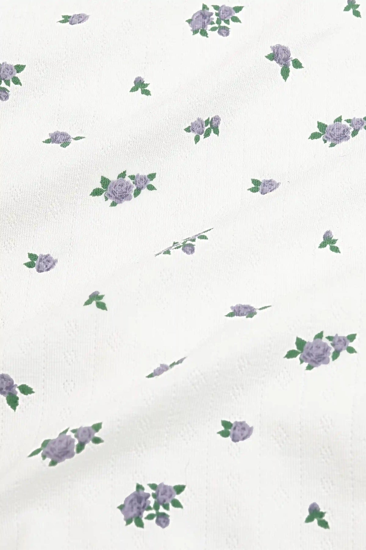 Pointelle Zippered Footie in Spray Rose