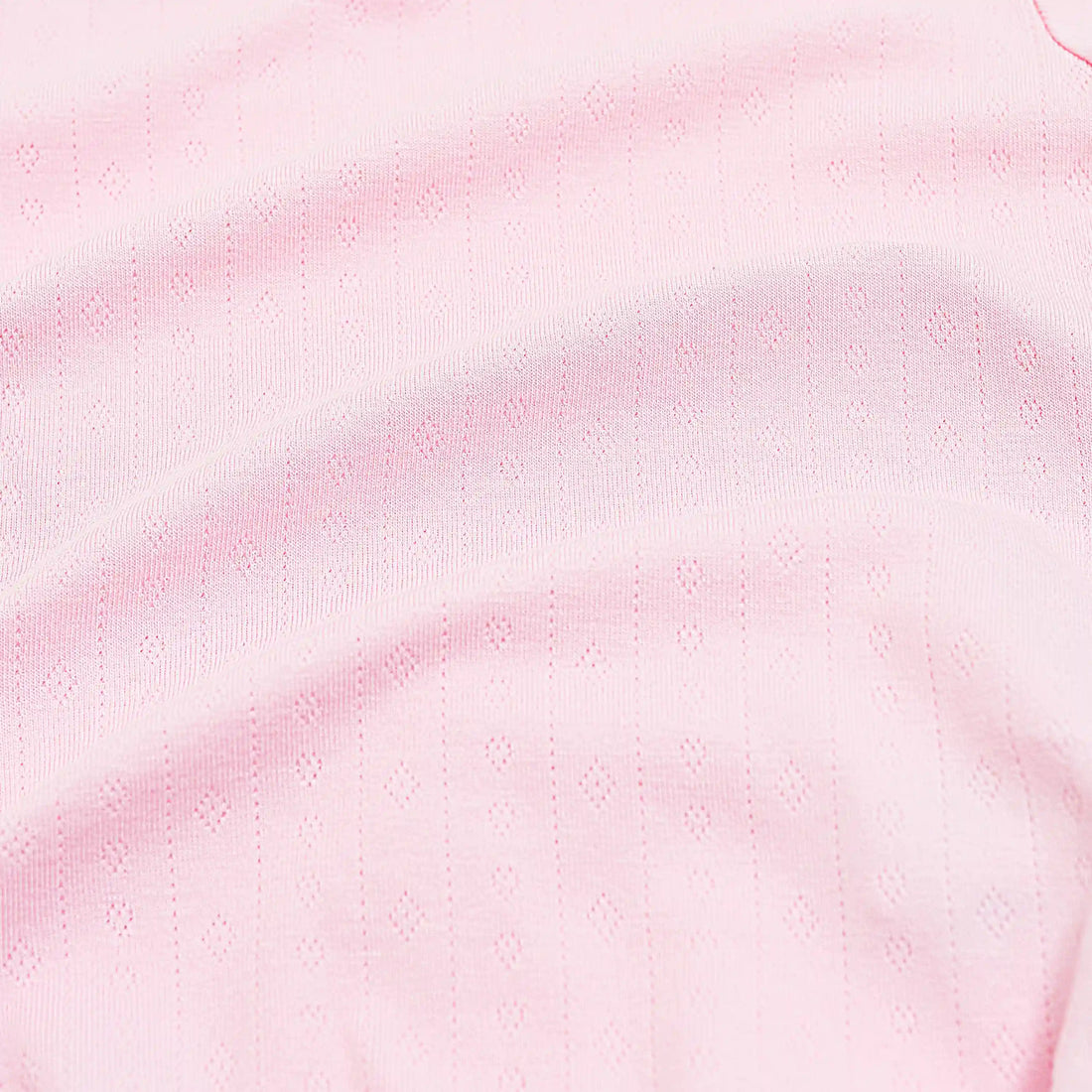 Pointelle Short Sleeve Set in Sakura
