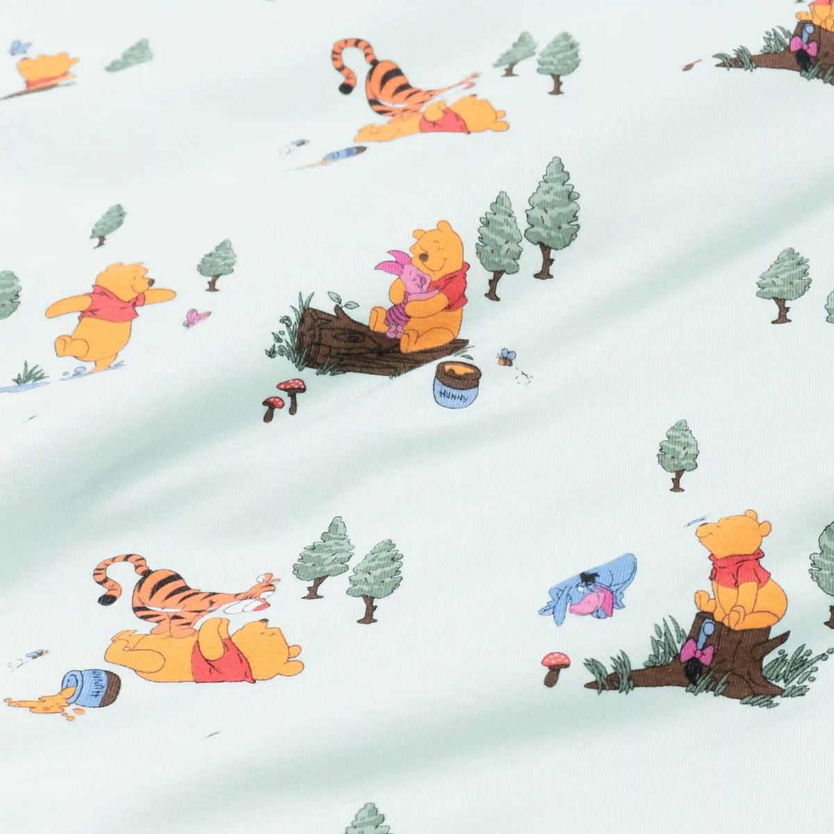 Zipper Shortall Romper in Winnie the Pooh Hundred Acre Wood