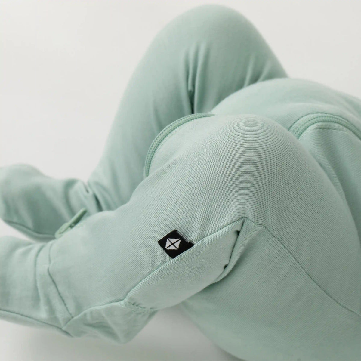 Zippered Footie in Sage