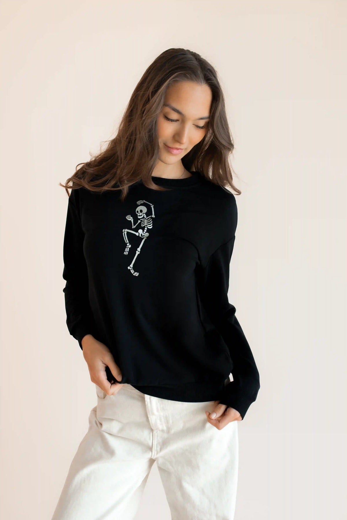 Women's Sweatshirt in Skeleton