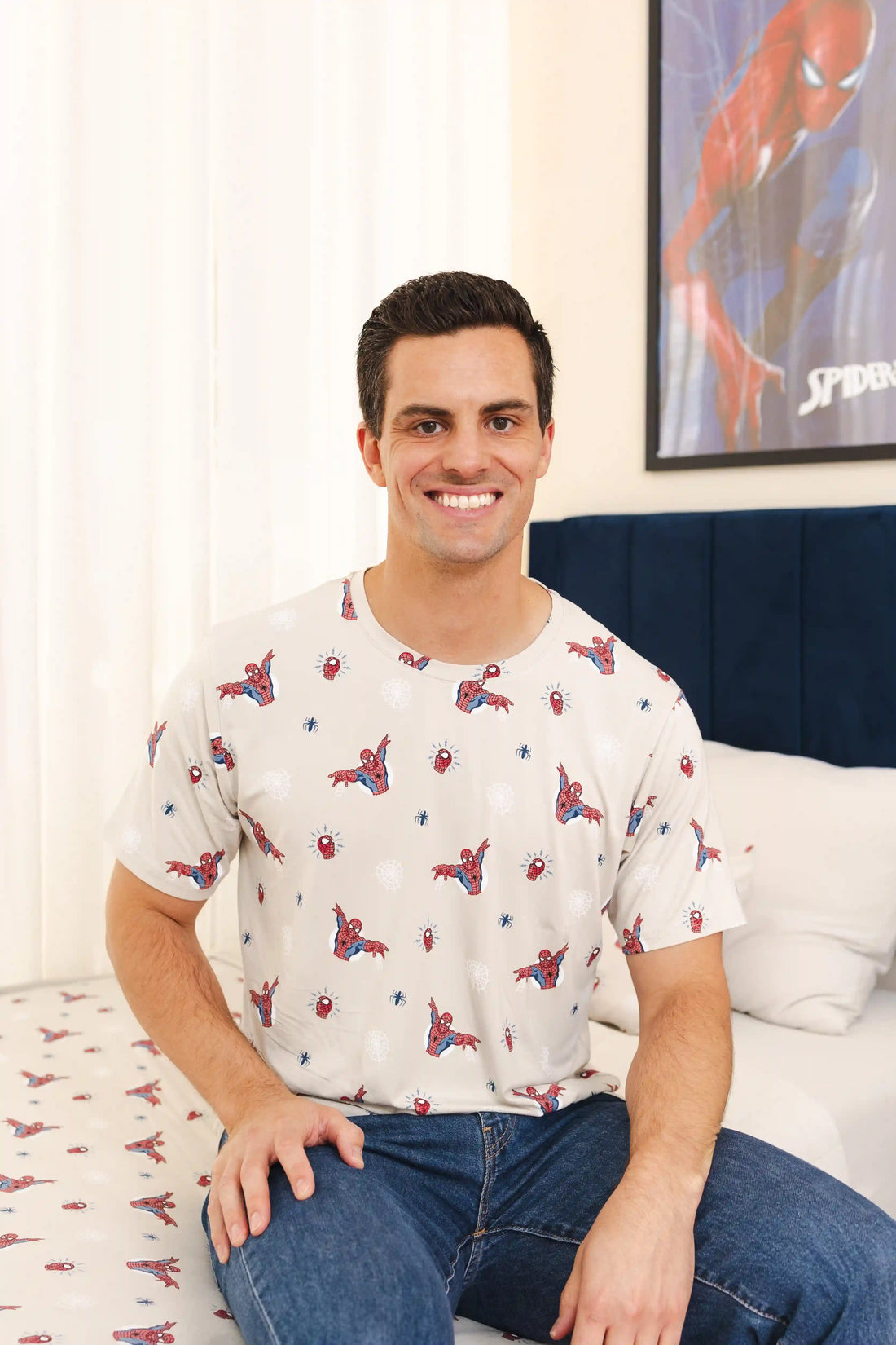 Men's Crew Neck Tee in Spider-Man