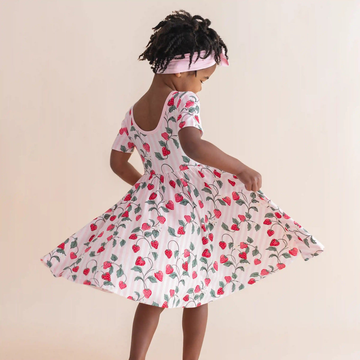 Twirl Dress in Strawberry Fields