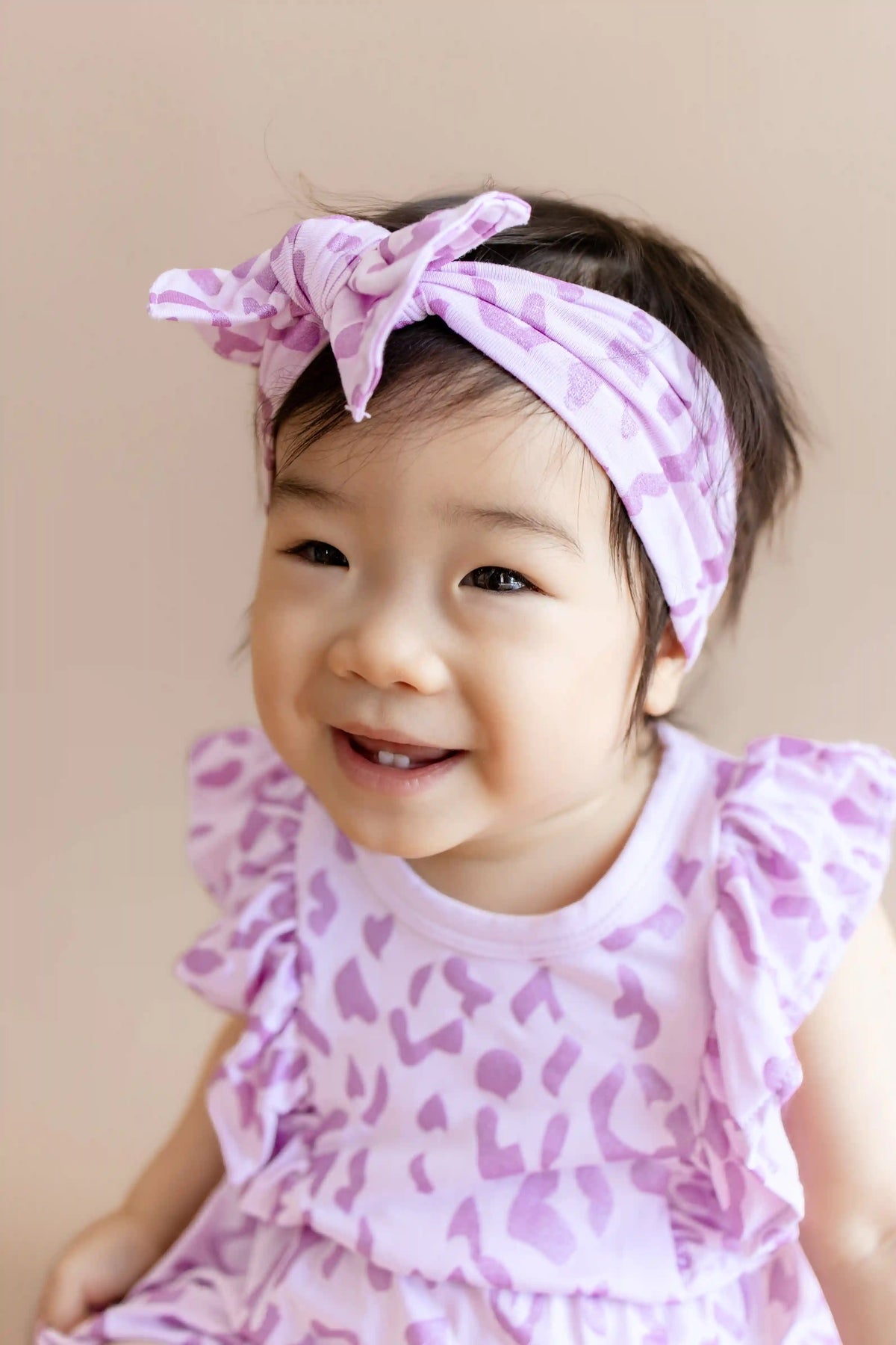 Bubble Romper in Thistle Leopard
