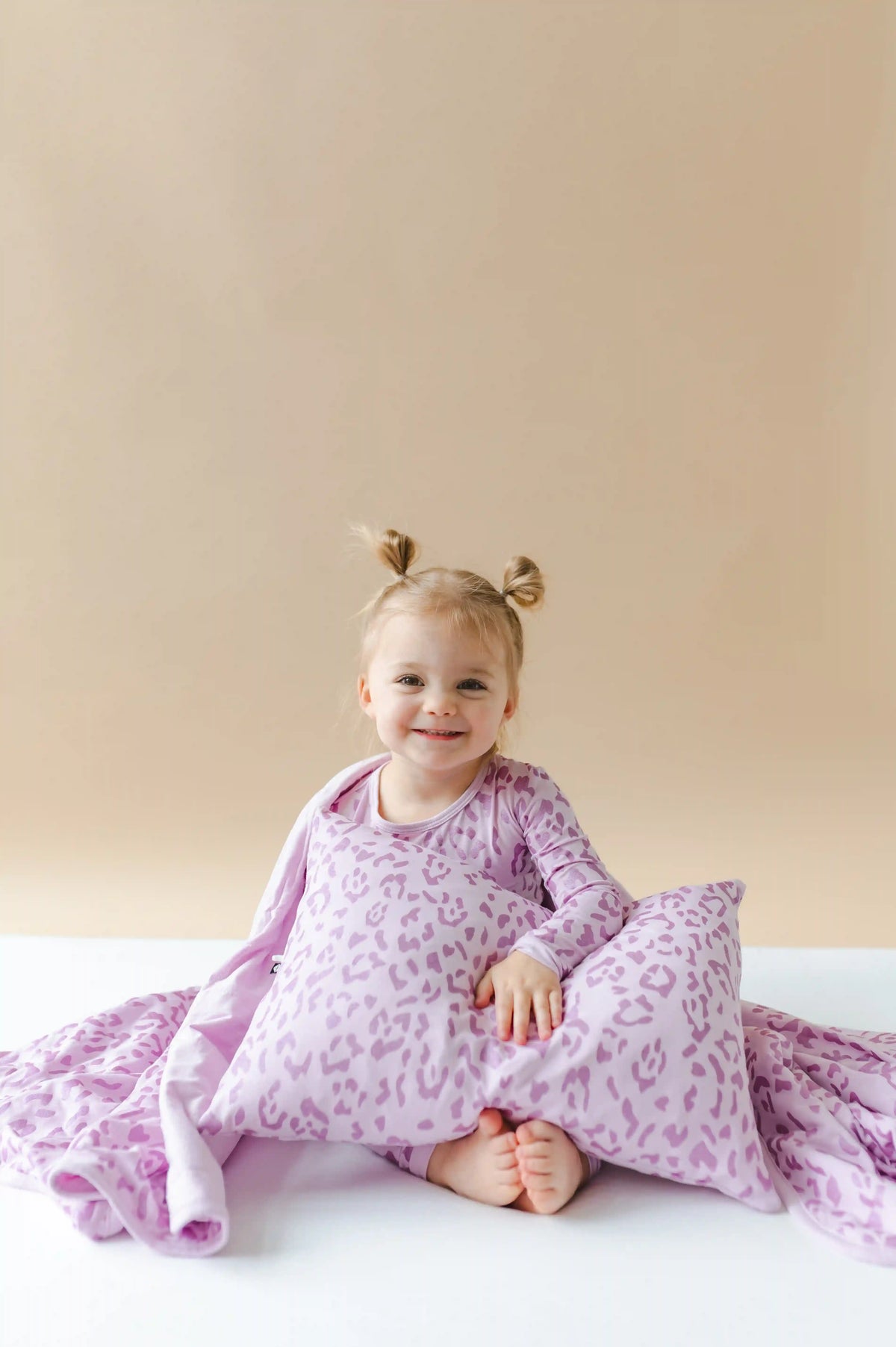 Toddler Pillowcase in Thistle Leopard