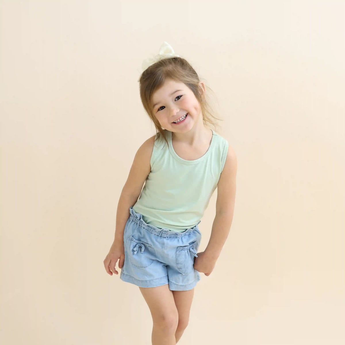 Toddler Tank Top in Basil