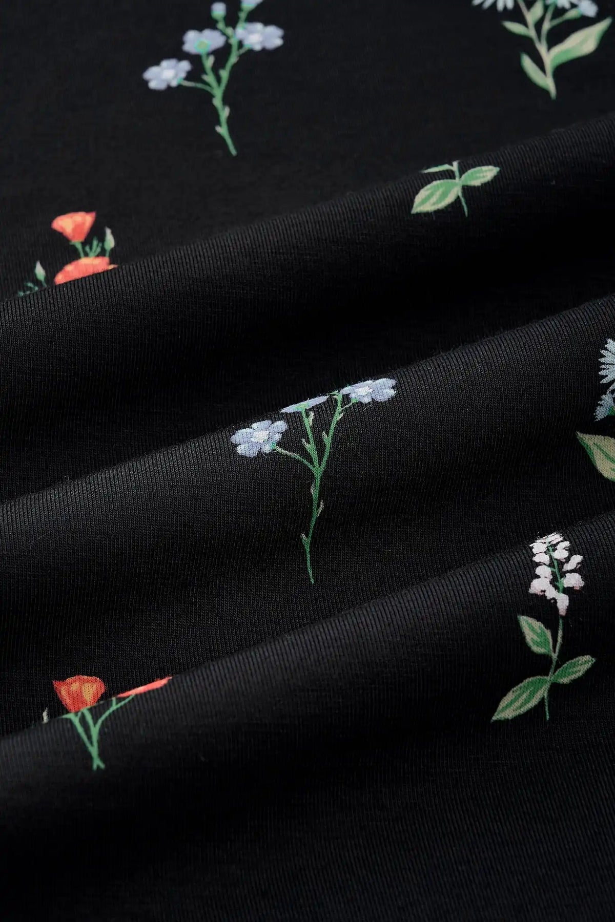 Bow Headband in Midnight Wildflower