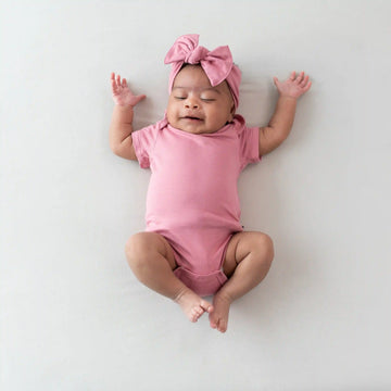 Knotted Bow Headband in Apple Blossom