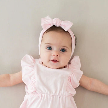 Knotted Bow Headband in Sakura