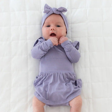 Knotted Bow Headband in Taro