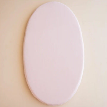 Oval Bassinet Sheet in Blush