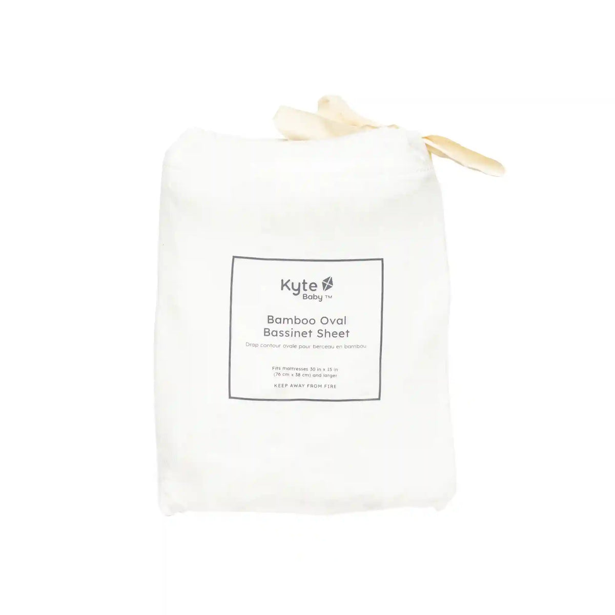 Oval Bassinet Sheet in Cloud