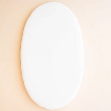 Oval Bassinet Sheet in Cloud