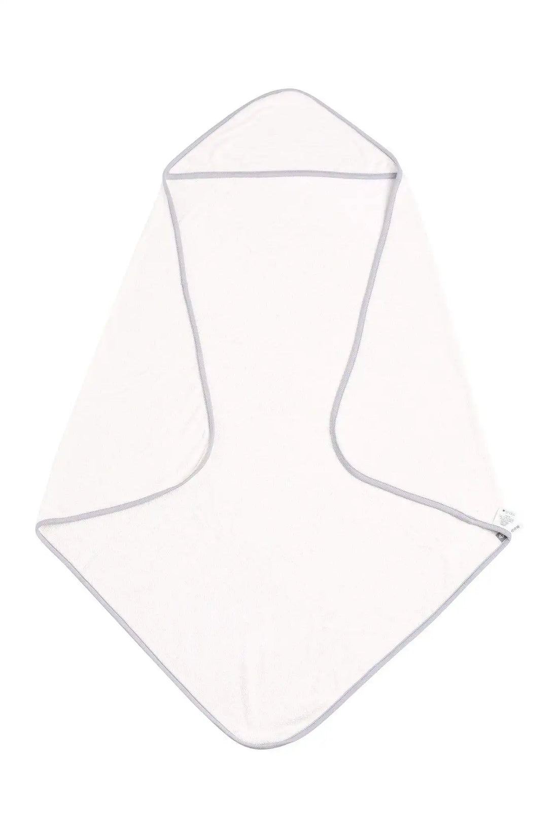 Hooded Bath Towel in Cloud with Storm Trim