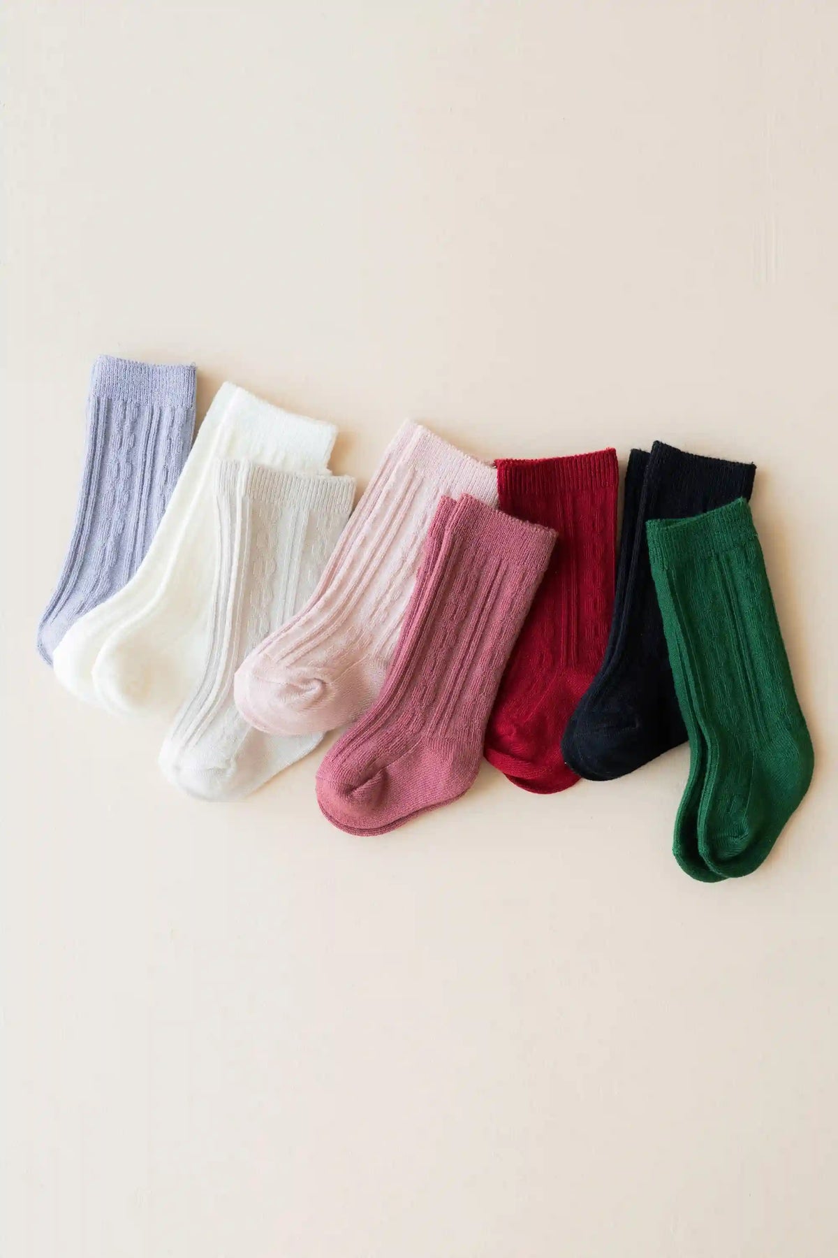 Knee High Socks in Oat