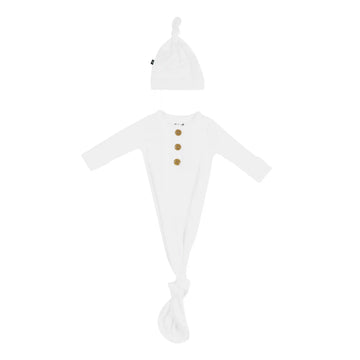 Knotted Day Gown with Hat Set in Cloud