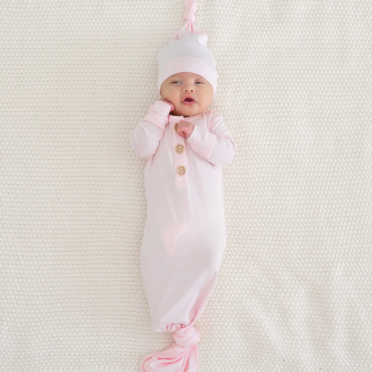 Knotted Day Gown with Hat Set in Sakura