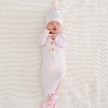 Knotted Day Gown with Hat Set in Sakura