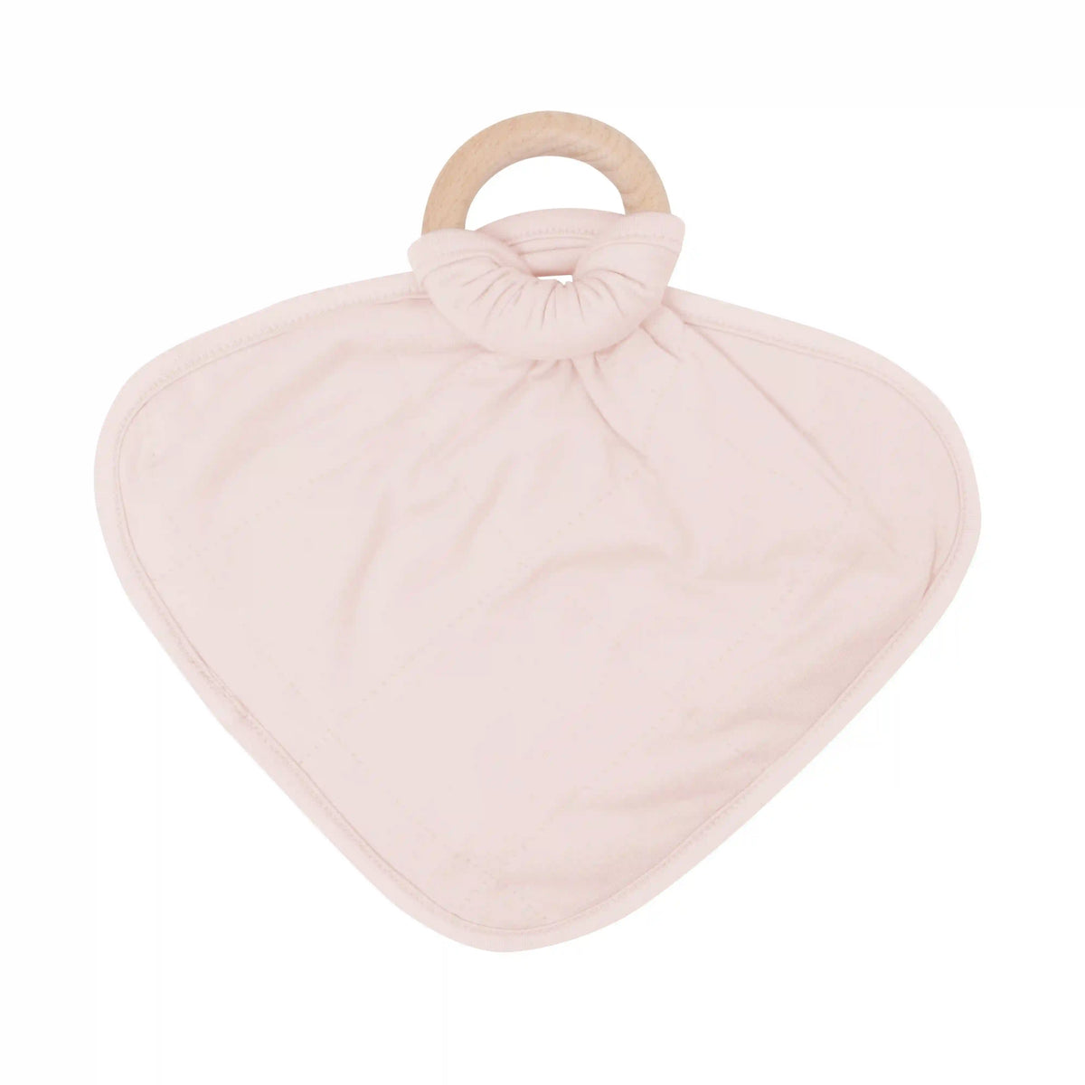 Lovey in Blush with Removable Wooden Teething Ring