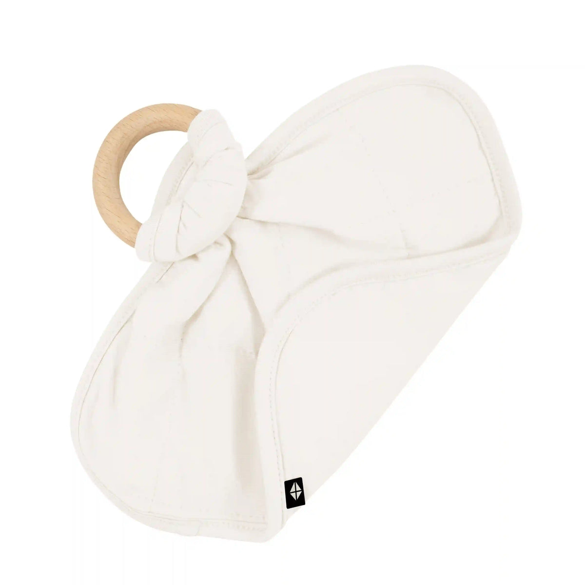 Lovey in Oat with Removable Wooden Teething Ring