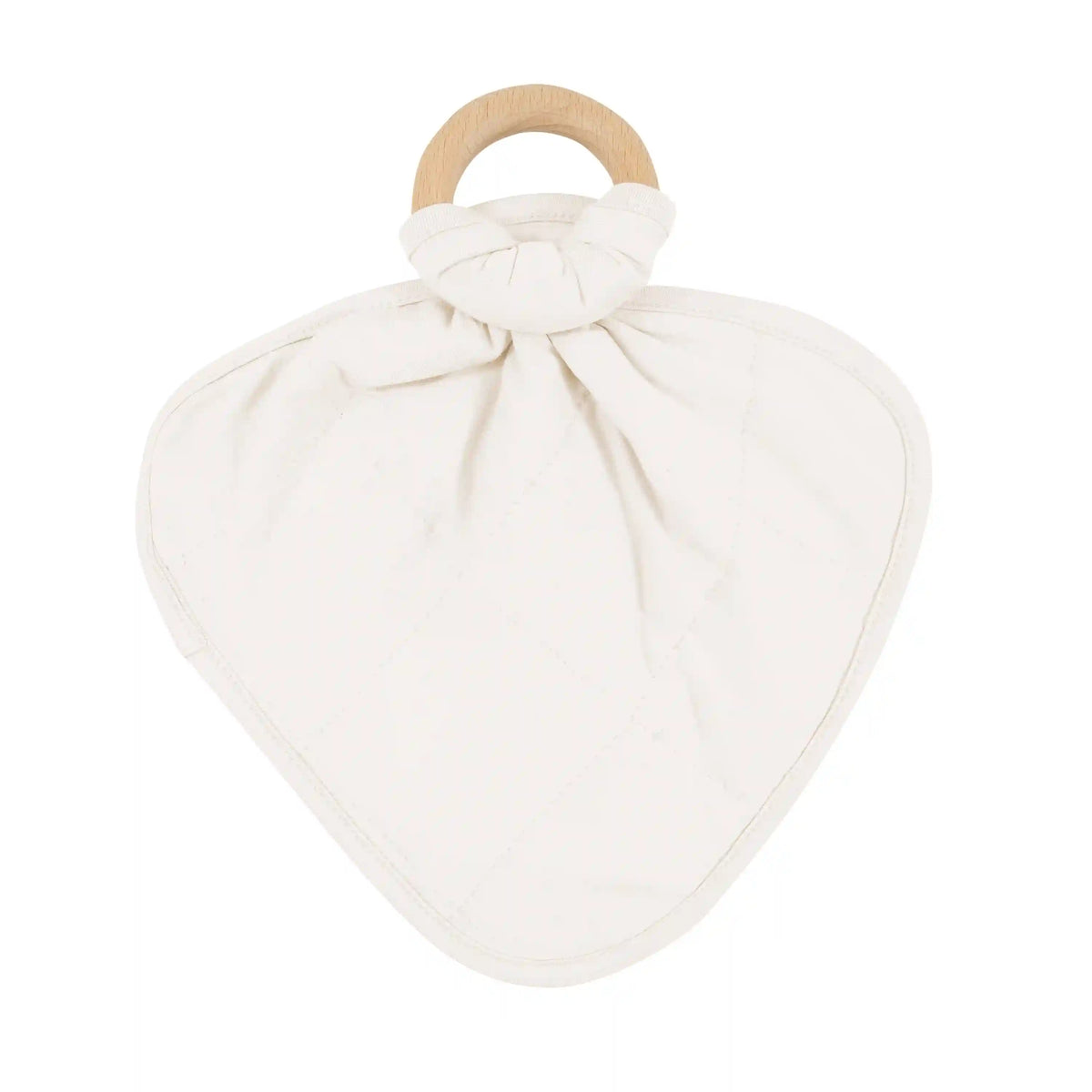 Lovey in Oat with Removable Wooden Teething Ring