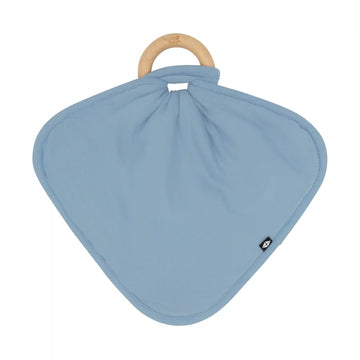 Lovey in Slate with Removable Wooden Teething Ring