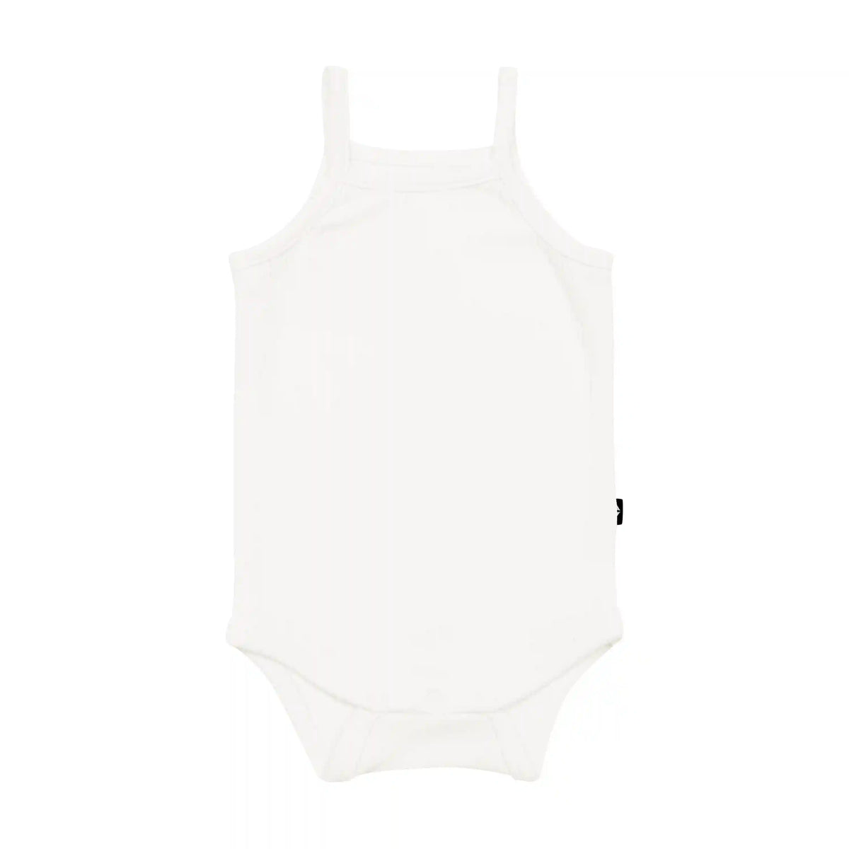 Ribbed Spaghetti Strap Bodysuit in Cloud