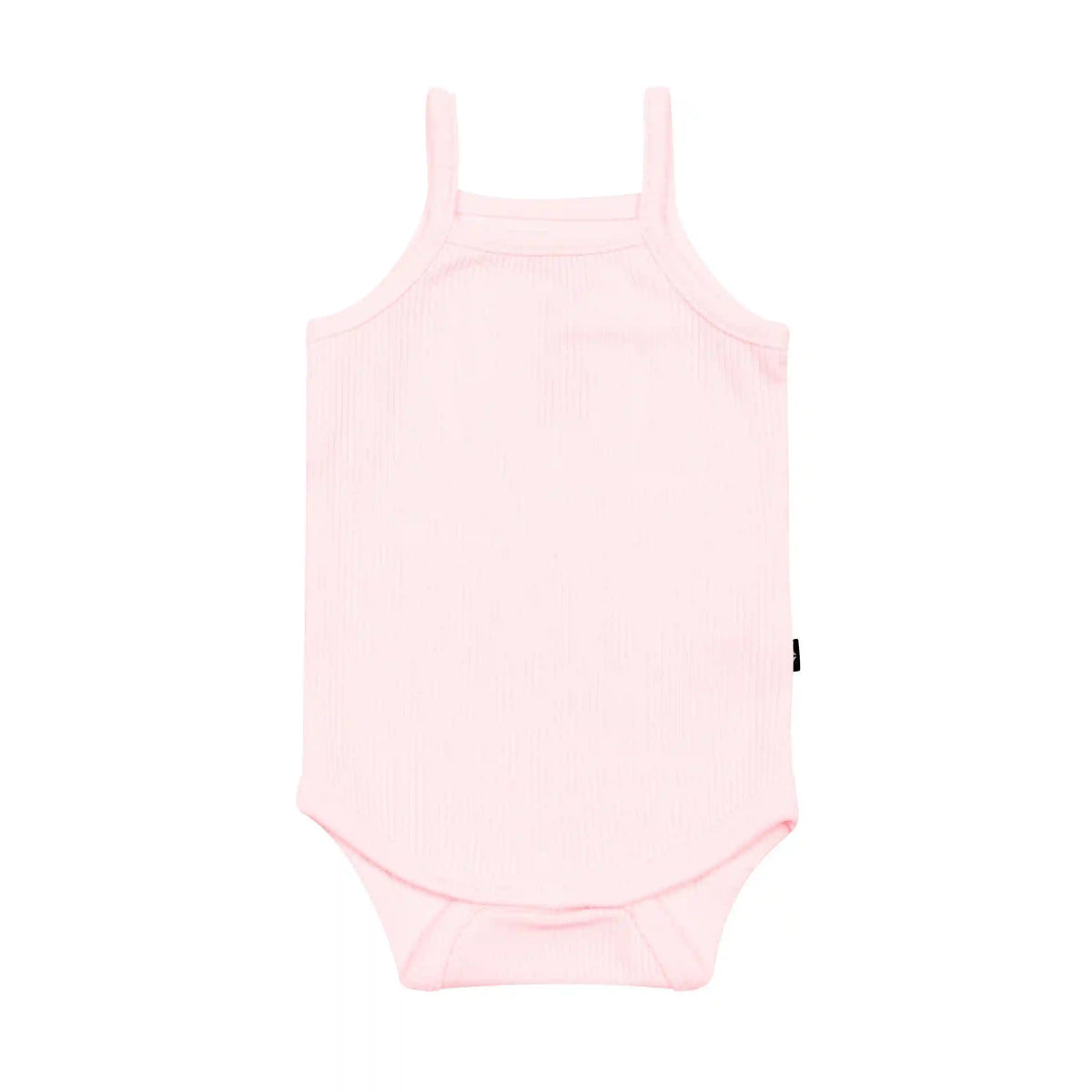Ribbed Spaghetti Strap Bodysuit in Sakura