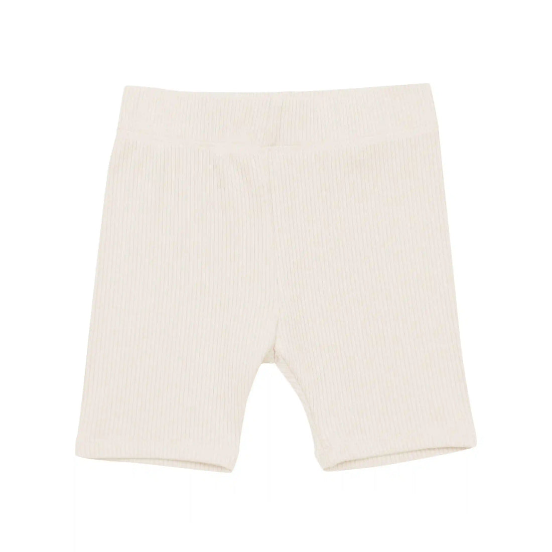 Ribbed Toddler Biker Shorts in Oat